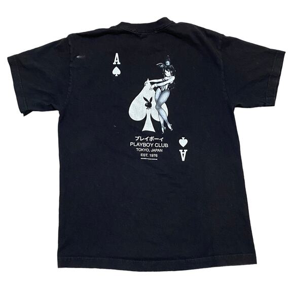 Playboy Club Tokyo Japan T Shirt Men's M Anime Bunny Ace of Hearts - Picture 1 of 10